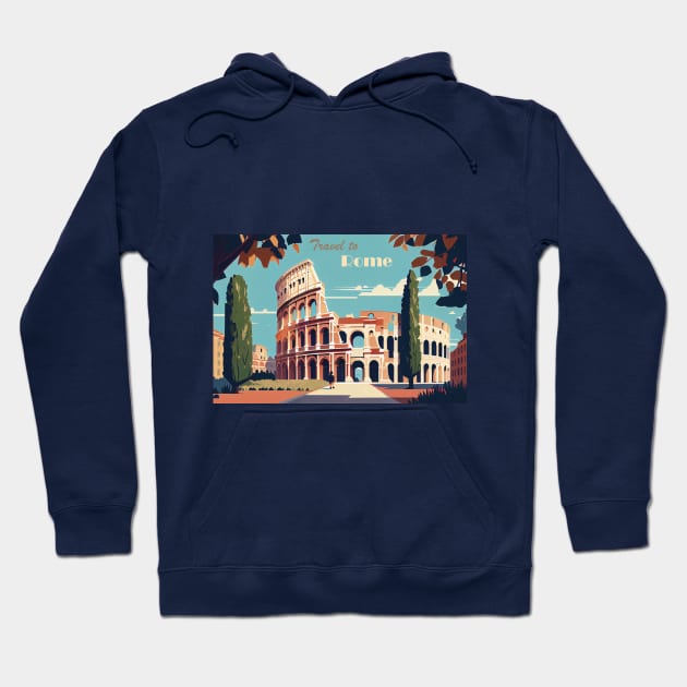 Coliseum, Rome, Italy Hoodie by GreenMary Design